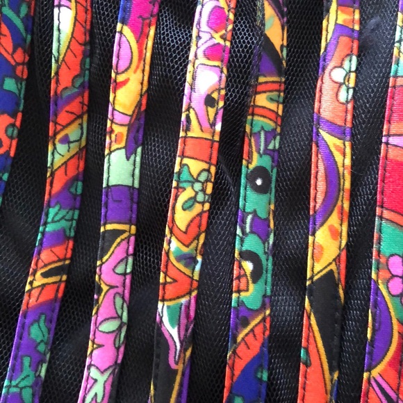 BoHo-Hippie Evening Dress, Psychedelic 60’s Print - Picture 2 of 9